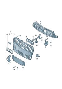 4G0853651BE1RR-Grille, radiator Location for common use:  D -17.
