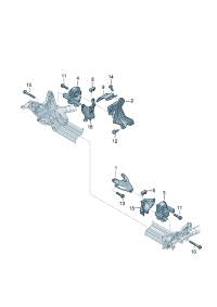 4G0199381NF-MOUNTING ENGINE RHT-A6