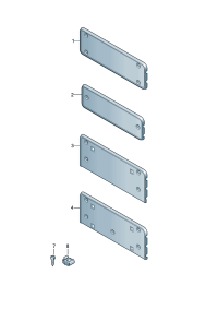 4GD807285-Bracket, license plate