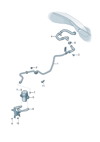 4GD611931J-W/check valve Pipe, vacuum