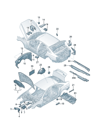 4G0863825-Damper assy-hood