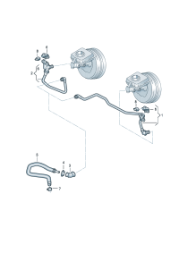 4G1611931E-Hose, w/vacuum Check valve & pressure sensor