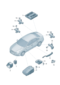 4G0907176-Bracket-antenna