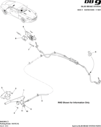 4G432A686AB-Bracket Assembly, Handbrake Lever, LHD