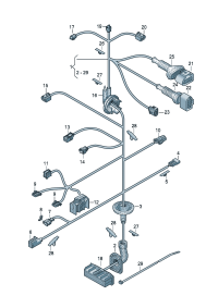 4G8971029FE-Harness-door For belt door tension Vehicle type, accessory   D-28.05.2012