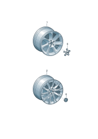 4G8601025BB-Wheel rim-aluminium alloy  Colour code: