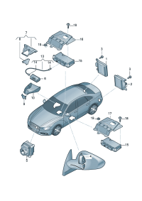 4G0907566D-Control unit, Accessory system-lane change