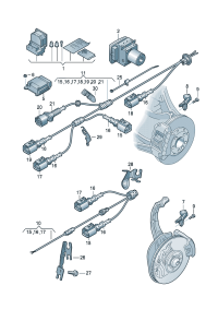 4G0998375K-Service kit, cont unit, For a. B .s-ABS-  Apply: