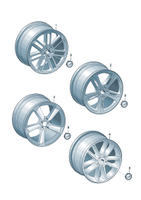 4G8601025AP-Wheel rim-aluminium alloy  Colour code: