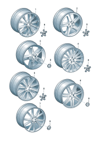 4H0601025BG-Wheel rim-aluminium alloy  Colour code: