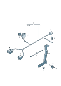 4G1971111C-Harness, for electronic control Booster-power steering