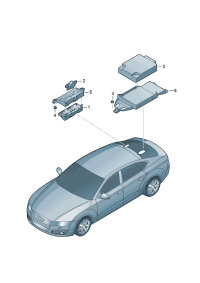 4G8959107N-Control unit, for rear hatch cover D-30.05.2011 -08.10.2012