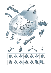 4G0971067A-Adapter Water pump Contains:
