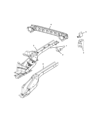 53441998-BEAM REAR BUMPER