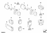 61318363690-Cover switch fog lamp rr