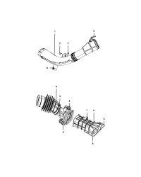 53481006-DUCT AIR INLET INCLUDES CLAMP AND GROMMETS
