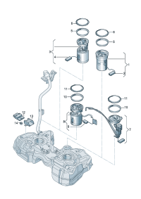 5N0919109D-Fuel delivery unit Porsche panamera:  D  -30.09.2013
