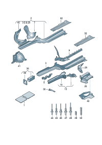 8E0803101H-Wheel house w/side rail