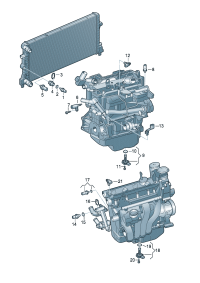6R0919501-Sensor assy-temp Radiator Also used in lieu: