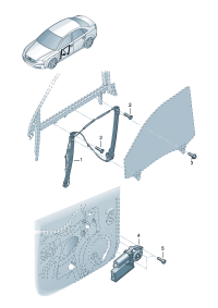8E0837461C-WINDOW WINDER LH FRT/A6