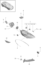 982941039R-LED headlamp Deprecated parts