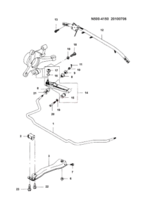 23861508-BUSH-STABILIZER BAR