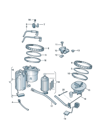 8K0919087A-Fuel delivery unit & Sensor assy-fuel level Filter-fuel   Porsche panamera: