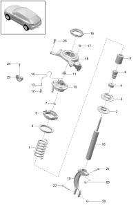 95B413031A-Shock absorber compl Deprecated parts