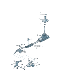 19G711113A-Ball joint-shift lever