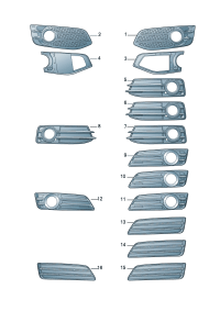 8P0807681M-VENTILATION GRILLE/POL/09-LH/F