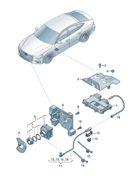 4K0907547A-Control unit, Night vision system
