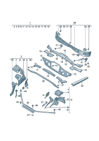 1EA803661C-REINF ASSY-RAD CORE UPR