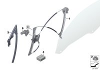 51337223651-WINDOW LIFTERW/OMOTOR FRTLH X5