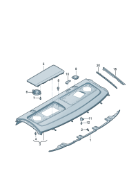 8WD863411-Shelf, rear Finisher  If needed after processing