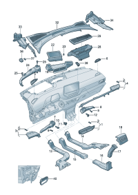 12D819728-AIR VENT/AUDI Q7/2007-2015