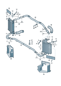 4M0145333S-Intercooler-w204/w204 Duct assy-air