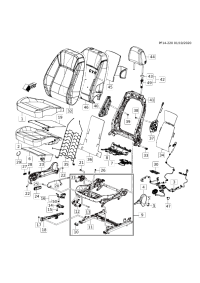 39026244-Retainer, front seat cushion cover