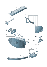5ND945307B-Taillight For starting-parking-system