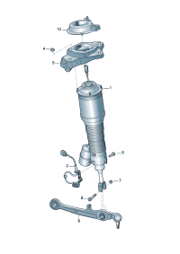 3D0616039AD-Damper, air spring