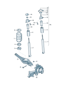 5QD513029P-SHOCK ABSORBER-FRRH-VW-TOUREG