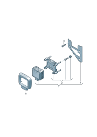 5G0907225A-Plate, radar sensor
