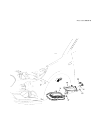 39171329-Harness, stop & turn signal lamp (16 parts)