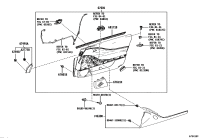 6749111010-GARNISH, FRONT DOOR LOWER FRAME BRACKET, RH