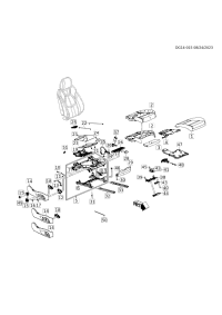 84866069-Retainer, front seat cushion cover (bracket-front outer side protector), rh/lh (rear service)