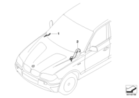 61668362810-Cable box hinge bonnet