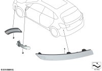 61617360871-REFLECTOR REAR LH / F10