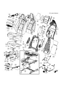 39010085-Switch (ink black), front seat lumbar support (2.510)