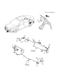 85594707-Wire, rear object alarm sensor (mark 85594707)