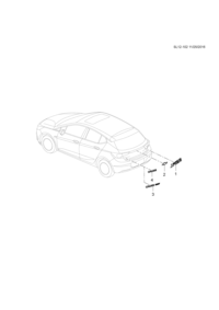 26225775-Plate, luggage compartment lid trim grade