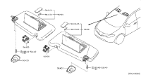 964091AA1A-HOLDER-SUNVISOR